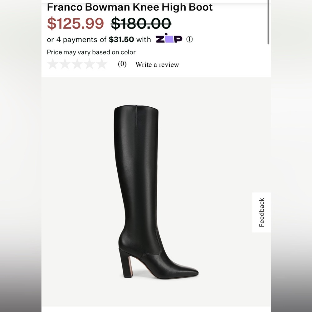 Franco Sarto Black boots